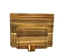 Wooden cutting boards for kitchen . Apartment essentials.Acacia wood with Holder and Rubber Stoppers Essential Kitchen Cutting Board for Kitchen