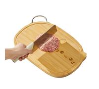 Wooden Cutting Boards for Kitchen,Fruit Cutting Board with Handle - Double-Sided Chopping Block with Juice Groove Kitchen Utensil for Daily Outdoor Camping Picnic Barbecue Charcuterie Bread Pastry Sus