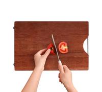 Wooden Cutting Boards for Kitchen Large Practical Multifunctional Portable | Non-Slip Chopping Board for Kitchen Reversible Juice Trench Hardwood Eco-Friendly Chopping Serving Bl