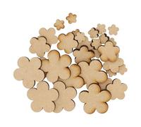 Wooden Daisy Flower S1 Multiple Sizes - MDF Craft Shape Blank Decoration Embellishments Laser Cut DoodleTech (Size: 100mm / Pack: 10)