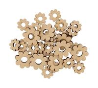 Wooden Daisy Flower S4 Multiple Sizes - MDF Craft Shape Blank Decoration Embellishments Laser Cut DoodleTech (Size: 60mm / Pack: 10)