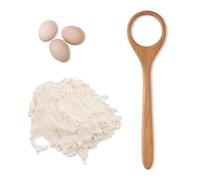 Wooden Danish Dough Whisk, Bread Whisking Tool, Wooden Dutch Dough Mixer Hook, Wood Dough Stirrer for Mixing Yeast Egg Pizza and Pastry Baking Making Supplies(Wood Color)