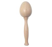 Wooden Darning Mushroom Tool 7.7 Inch - 2-in-1 Darner with Removable Handle for Socks Knits Clothes Repair, Includes Needle Storage Beige Color
