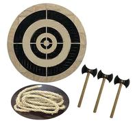 Wooden Dart Board - Safe Axe Throwing Target Game for Game Room, Dormitory, or Parties - Fun Wooden Dart Game Toy for All Ages