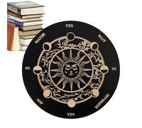 Wooden Decision Plate - Divination Board Dowsing, Spirit Message Tool | Decorative Planchette Game for Beginners, Family Gathering, Party Entertainment, Psychic Guidance, Fun Intuition Practice