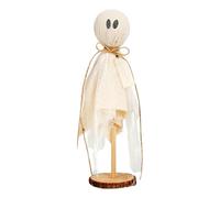 Wooden Decor Ghosts Ornament - Standing on Table Home Kitchen Pumpkin Sign Halloween Decor, Indoor Halloween Table Figures for Mantel, Tiered Tray, or Party Display