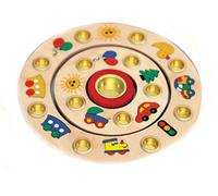 Wooden Decoration 2 Birthday Rings Set WxLxH 160x20x160mm NEW Birthday