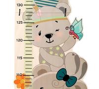 Wooden Decoration Height Chart Bears WxLxH 220x20x760mm NEW Measure Wood Scale