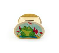 Wooden Decoration Money Box 'Frog & Beetle' 115x65x85mm New Savings Box Save
