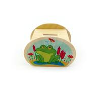 Wooden Decoration Money Box 'Frog & Beetle' 115x65x85mm New Savings Box Save