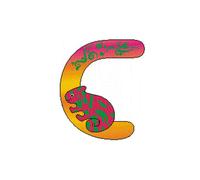 Wooden Decoration Wooden Letter C Dimensions 50x6x60mm NEW Toy Alphabet Learning