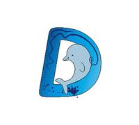 Wooden Decoration Wooden Letter D 50x6x60mm New Toy Alphabet Learning