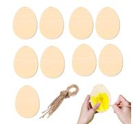 Wooden Decorations for Crafts and DIY - Easter Egg Decorations for Painting and Coloring | Wooden Silhouettes for Decorations - for Parties, Home, Bedroom