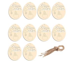 Wooden Decorations for Crafts and DIY - Easter Egg Decorations for Painting and Coloring, Wooden Silhouettes for Decorations - for School, Parties, Home, Bedroom, Apartment and Meetings