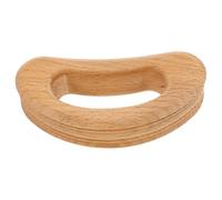 Wooden Deep Groove Shoulder Back Massager Handheld Massage Tool | Beige Wood, Smooth Surface and Comfortable Grip, Practical Beauty Massage for Neck Use, Friends and Family