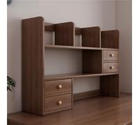 Wooden Desk Shelf - Multipurpose Desktop Storage Hutch for Home Office Organization, Ideal for Maximizing Workspace Efficiency and Decluttering Your Desk