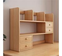 Wooden Desk Shelf Organizer, Multi-Purpose Desktop Storage Hutch for Home Office, Efficient Workspace Organizer, Maximize Space & Declutter Your Desk