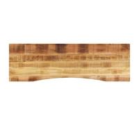 Wooden Desk Top Solid Mango Wood Natural Finish 160x50x2.5 cm Rustic for Office