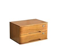 Wooden Desktop File Cabinet - Lockable Organizer with Multiple Drawers for Office Supplies and Secure Storage Solution for Efficient Desk Organization