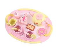 Wooden Dessert Set - Classic Kitchen Appliance, Miniature Social Equipment, Creative Dining Simulation, Polished Playtime Component | Charming Home Games Kit for the