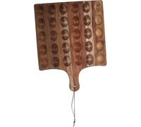 Wooden Deviled Egg Tray - Reversible Serving Platter for Eggs, Desserts, Charcuterie - Sturdy Design