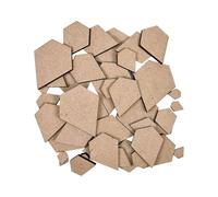 Wooden Diamond Multiple Sizes - MDF Craft Shape Blank Decoration Embellishments Laser Cut DoodleTech (Size: 10mm / Pack: 50)