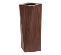 Wooden Diamond Trash Can with Lid, Freestanding Decorative Waste Bin for Home Office Hotel, Easy Clean