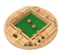 Wooden Dice Board Game, Classic 2-4 Player Shut The Box Dice Game, Educational Math Game for Kids Adults Classroom, Home, Party or Bar Product Five