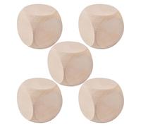Wooden Dice In - Wooden Dice Making Puzzle | Round Corner Cube Dice | 6 Sided Unfinished Wood Blocks | Wooden Cubes with Rounded Corners,