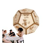 Wooden Dice with 12 Faces | Polyhedral Game Dice for Parties and - Board Game for Travel, Dating, Home, University, Dormitory