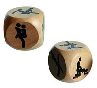 Wooden Dice with Kamasutra Over 18s Only Must have for Newly Weds Womans Womens Ladies Adult Adults Novelty Popular Rude Entertainment Gift Present Christmas Birthday Secret Santa Stocking Filler