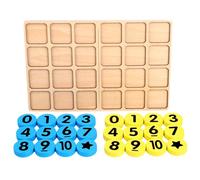 Wooden Digital Game Chess,Math Toys,Multiplayer Learning Games Board Game,Handicrafts Table Game Atmosphere Chess,Suitable for Parents To Play with Children