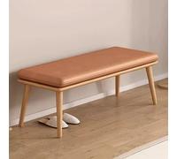 Wooden Dining Bench for Kitchen Rustic Solid Wood Entryway Seat Narrow Padded Indoor Dining Bench for Living Room Farmhouse Style Furniture