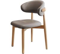 Wooden Dining Chairs for Restaurants and Event Spaces, Cream Upholstered Stools for Guest Seating, Stylish Dining Room and Banquet Chairs