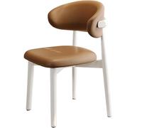 Wooden Dining Chairs for Restaurants and Event Spaces, Cream Upholstered Stools for Guest Seating, Stylish Dining Room and Banquet Chairs