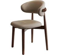 Wooden Dining Chairs for Restaurants and Event Spaces, Cream Upholstered Stools for Guest Seating, Stylish Dining Room and Banquet Chairs