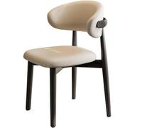 Wooden Dining Chairs for Restaurants and Event Spaces, Cream Upholstered Stools for Guest Seating, Stylish Dining Room and Banquet Chairs