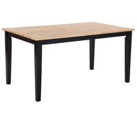 Wooden Dining Table 150 x 90 cm Black GEORGIA