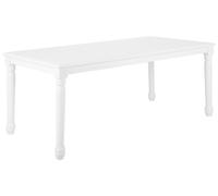 Beliani Dining Table CARY White 180 cm 90 cm, White