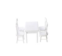 Wooden Dining Table And Chair Model Set