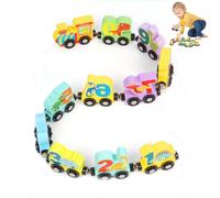 Wooden Dinosaur Number Train, Magnetic Dinosaur Learning Toys, Toys for Toddler 1 2 3 Year Olds Girls Boys Birthday Xmas Gifts