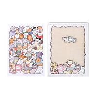 Wooden Dinosaur Puppy Outline Puzzle, Kitten with base