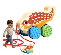 Wooden Dinosaur Toy - Interactive Dinosaur Car That Can Walk | Walking Tree Cars | Suitable for Kids for Indoor and Outdoor Game in Nursery Kindergarten and Floor Game