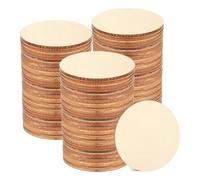 Wooden Discs for Crafts 2-100pcs Unfinished Round Wood Slices Round Wooden Discs Wood Circles for DIY Art Crafts Painting(20mm 50pcs)