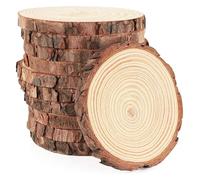 Wooden Discs for Crafts 3-16CM Thick Pine Round Unfinished Wood Slices Circles DIY Crafts Wedding Party Painting 1-10pc(6-7cm 5pcs)