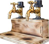 Wooden Dispenser, for Liqueur, Alcohol, Whiskey, 1/2/3 Bottles, Liqueur Dispenser, Professional Alcohol Dispenser, Faucet Shape, for Party, Drinks, Wine Racks, Cocktail Dispenser, Wine Holde