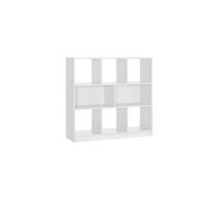 Modern White Bookcase with Versatile Storage