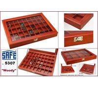 Wooden Display Case Egg Set With 45 Compartments Safe 5307 Woody 395x305x47mm