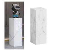 Wooden Display Pedestal Stand - Square Base for Sculptures, Art Exhibits, and Home Decor - Ideal for Events and Retail Showcases
