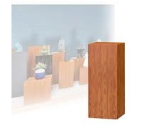 Wooden Display Pedestal Stand, Stackable Cube Pillars for Photography Props, Floor-Standing Column for Entryway